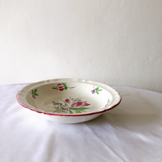 リュネヴィル " Réverbère"シリーズ サラディエ 深皿 フランスアンティーク食器 蚤の市 ブロカント