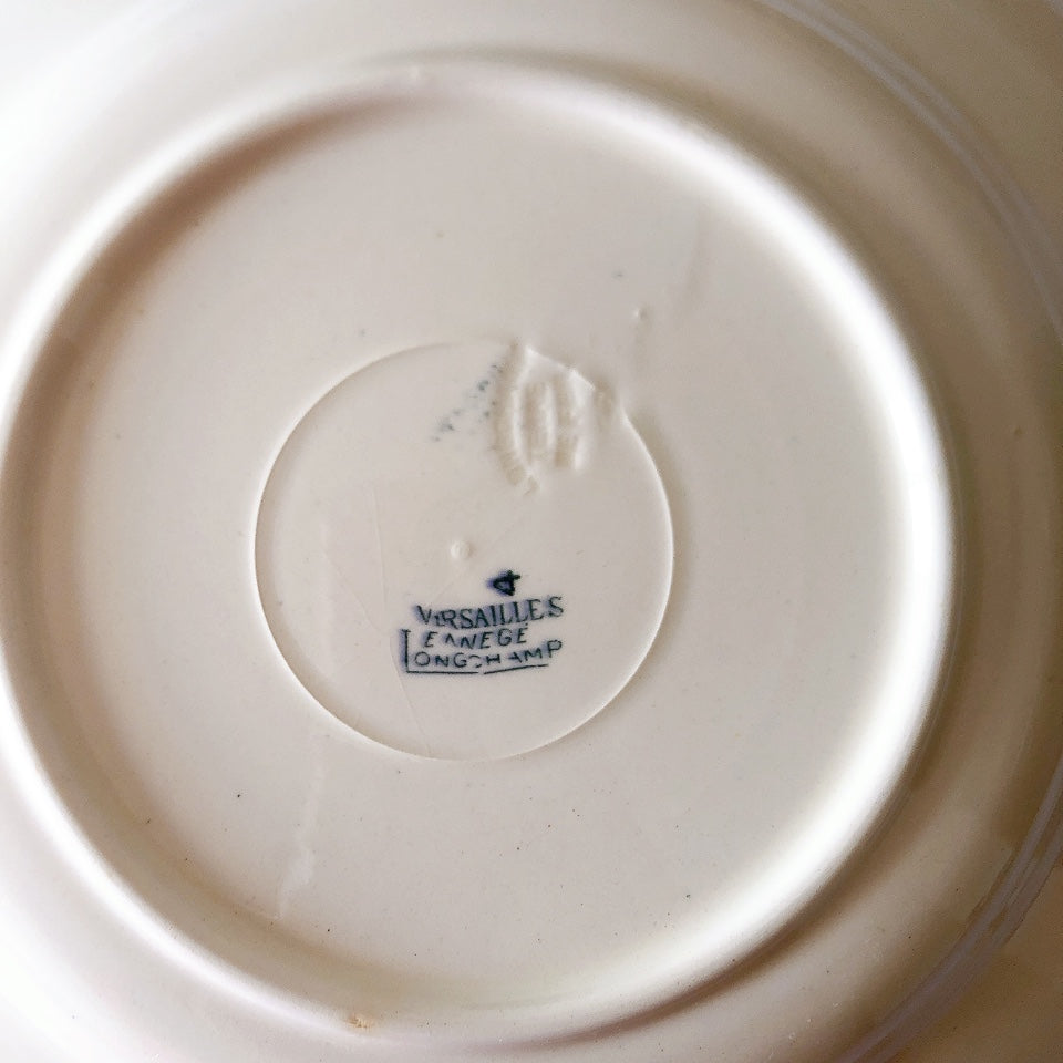 フランスアンティーク ロンシャン LONGCHAMP "Versailles Ennege"ヴェルサイユ　エネジェ クルーズプレート　フランスアンティーク食器 ブロカントアンティーク