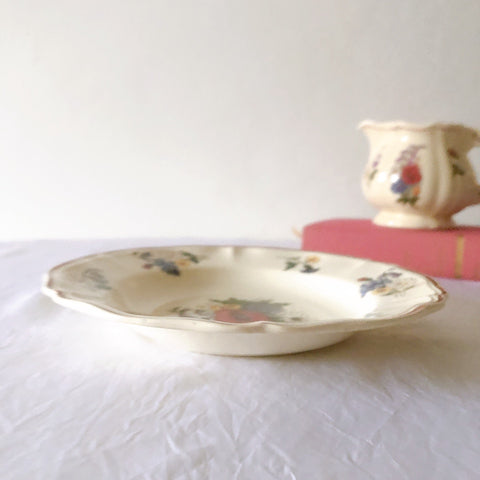 ディゴワンサルグミンヌ Digoin＆sarreguemines アグレスト 深皿 クルーズプレート 23㎝ フランスアンティーク食器 フランス蚤の市・ブロカント