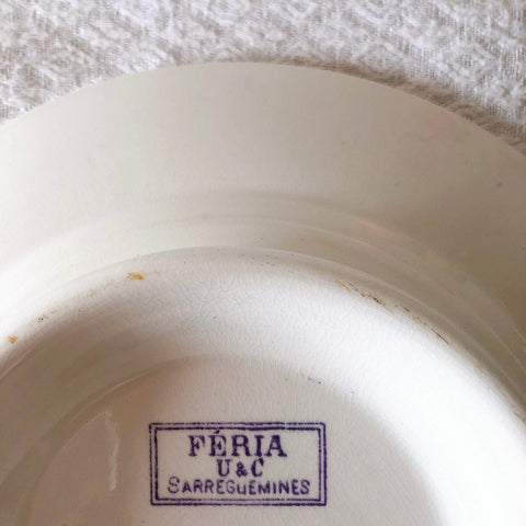 U＆Cサルグミンヌ 『FERIA・フェリア』ケーキスタンド、コンポティエ、コンポ―ト皿 フランスアンティーク食器　ブロカント　蚤の市