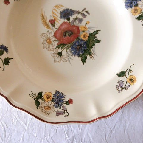 ディゴワンサルグミンヌ Digoin＆sarreguemines アグレスト 深皿 クルーズプレート フランスアンティーク食器 フランス蚤の市・ブロカント