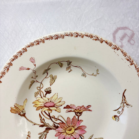 リュネヴィル  マーガレット MARGUERITE スーププレート フランスアンティーク食器　蚤の市　ブロカント