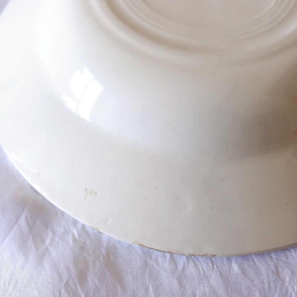 ご予約フランスアンティーク クレイユモントロー HOUX　柊　スーププレート・深皿 フランスアンティーク食器　ブロカント　蚤の市