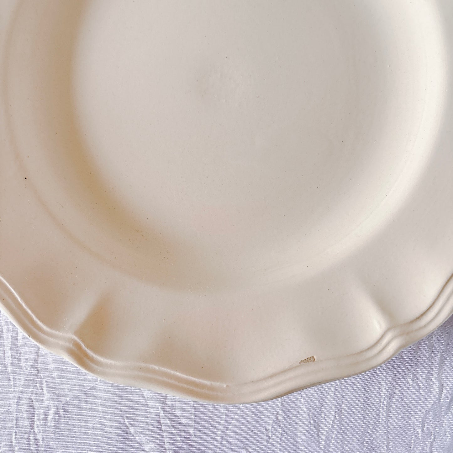 フランス ディゴワン＆サルグミンヌ 花リム ディナープレート 平皿 フランスアンティーク食器 ブロカント　蚤の市