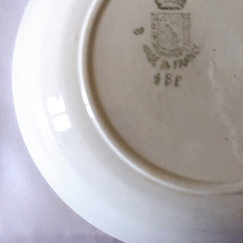 サンタマン バスク コンポティエ lou basquez アンティークプレート Set of French Saint Amand Lou Basquez Tableware - Vintage