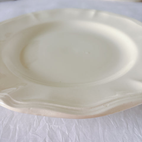 フランス ディゴワン＆サルグミンヌ 花リム ディナープレート 平皿 フランスアンティーク食器 ブロカント　蚤の市