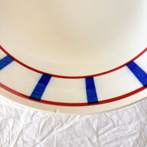 ムーランデルー Moulin des Loups バスク柄 キャロットプレート フランスアンティーク食器 ブロカント 蚤の市