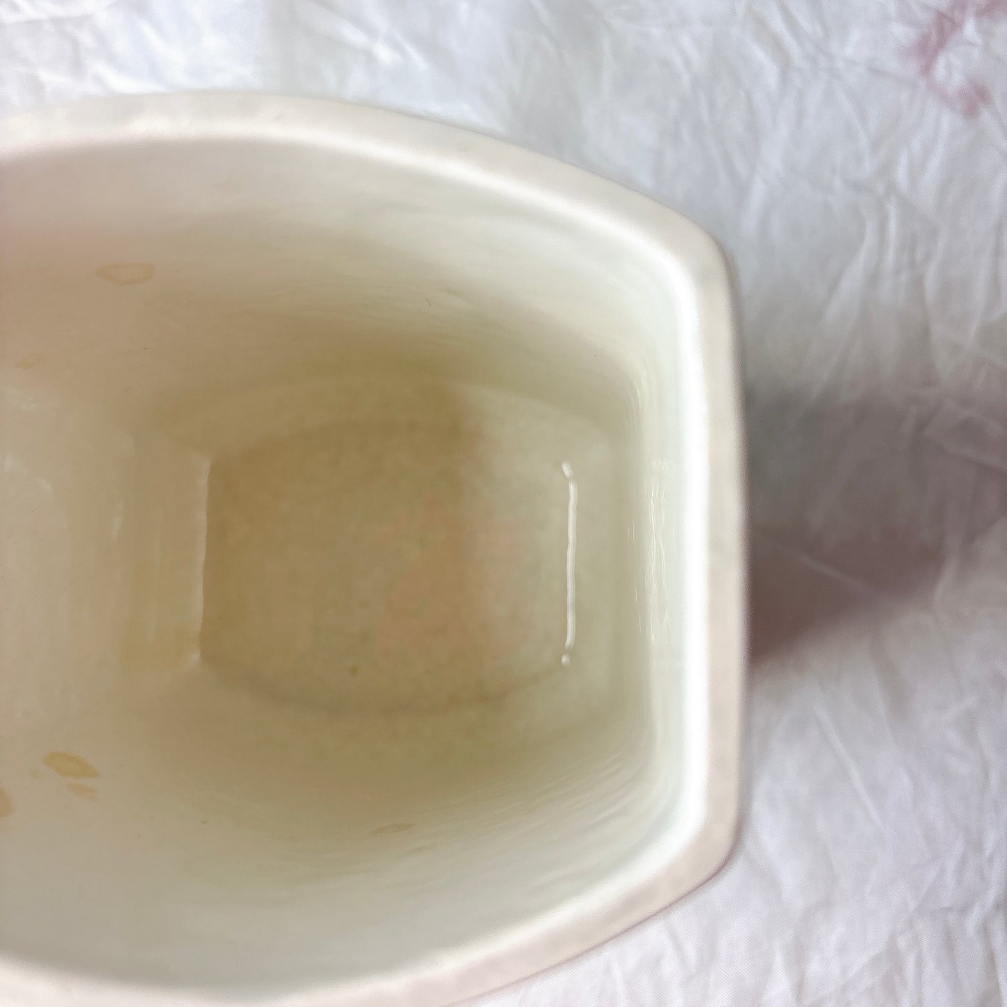 クレイユエモントロー  HBCM Béarn バスク柄 陶器キャニスター 「赤x青 」フランスアンティーク　ブロカント　蚤の市