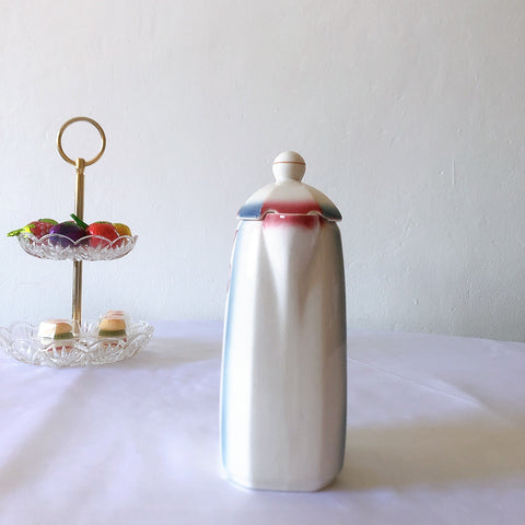 ディゴワンサルグミンヌ Digoin＆sarreguemines LES BULLES アールデコ柄ポット　ミルクポット B フランスアンティーク食器 蚤の市 ブロカントアンティーク