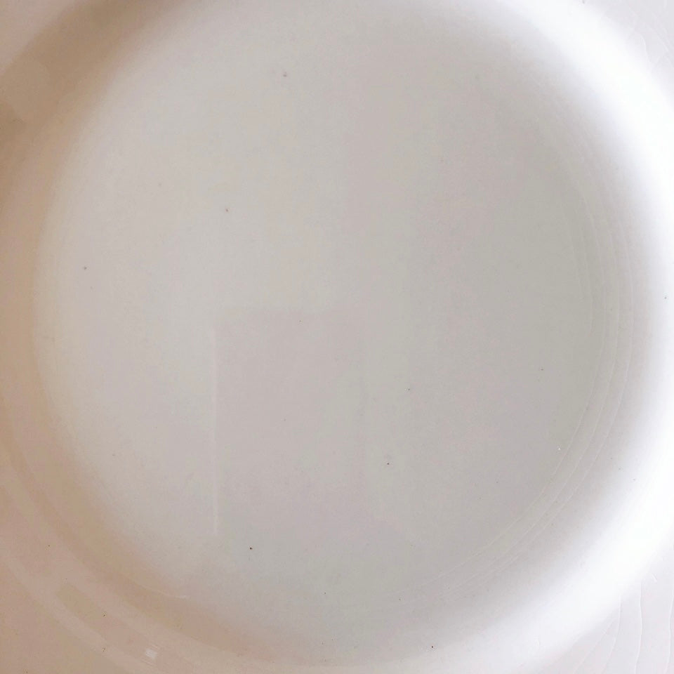 ご予約　フランスアンティーク クレイユモントロー HOUX　柊　ディナープレート　平皿 3枚セット　フランスアンティーク食器　ブロカント　蚤の市