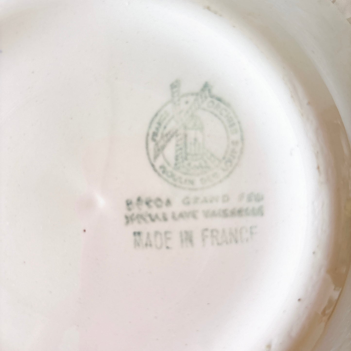 ムーランデルー Moulin des Loups バスク柄 キャロットプレート フランスアンティーク食器 ブロカント 蚤の市