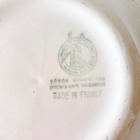 ムーランデルー Moulin des Loups バスク柄 キャロットプレート フランスアンティーク食器 ブロカント 蚤の市