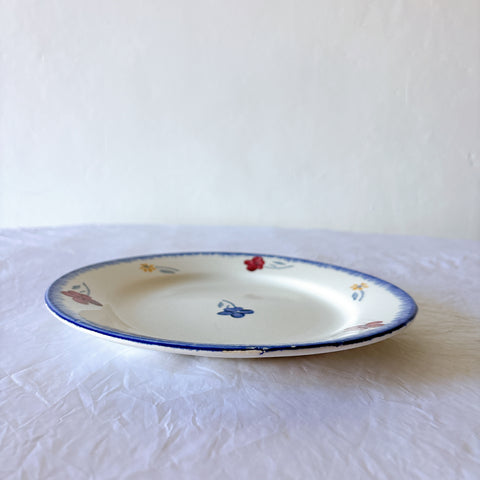 フランスアンティーク ディゴワンサルグミンヌ MARY LOU マリールー デザートプレート 花柄 Digoin Sarreguemines アンティーク食器