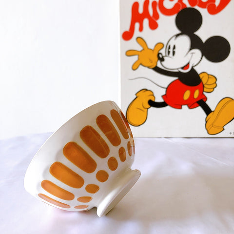 ディゴワン＆サルグミンヌ カフェオレボウル オレンジｘホワイト a フランスアンティーク食器　ブロカントアンティーク　蚤の市