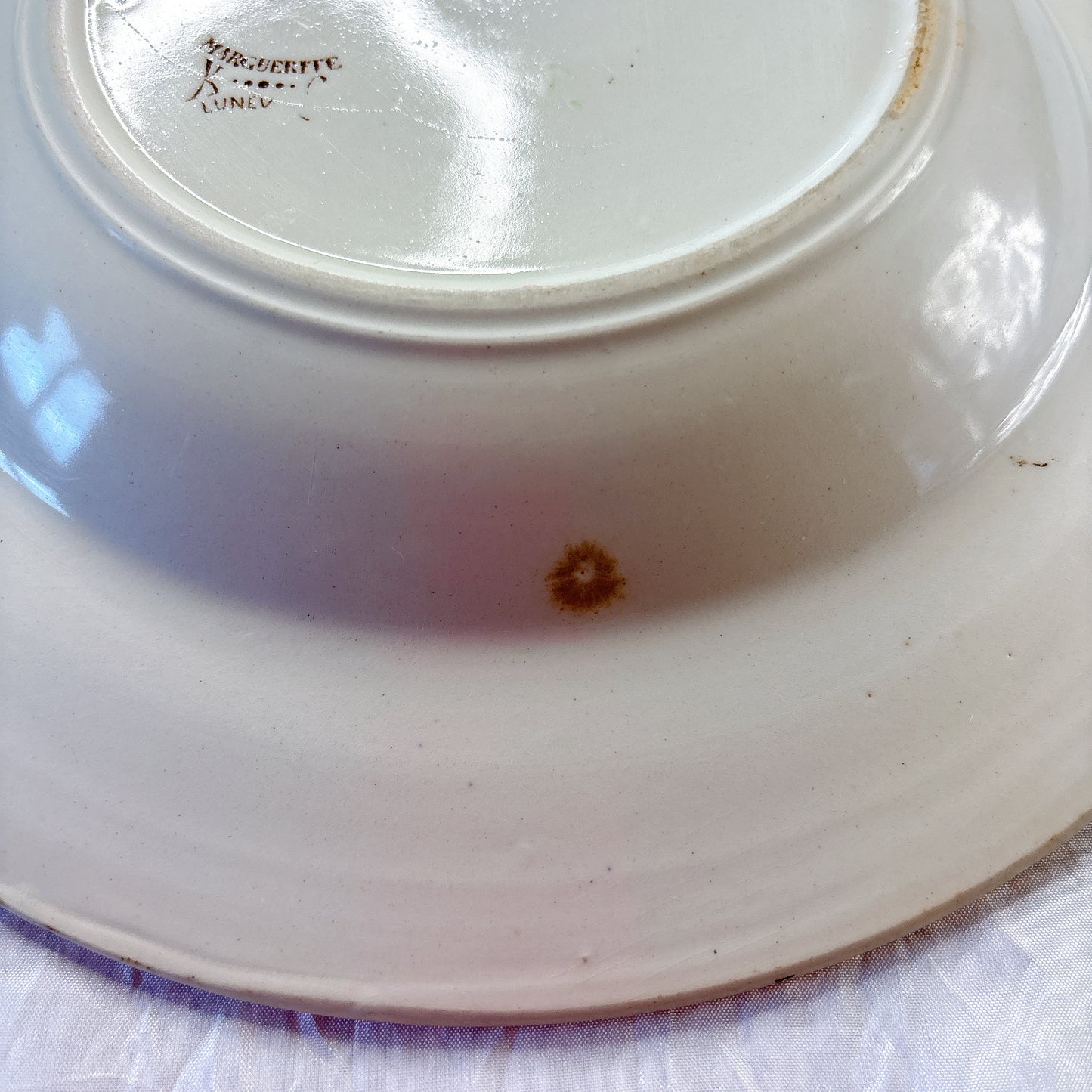 リュネヴィル  マーガレット MARGUERITE スーププレート フランスアンティーク食器　蚤の市　ブロカント