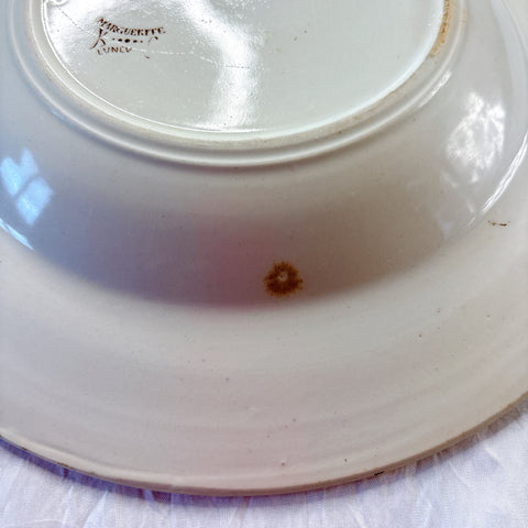 リュネヴィル  マーガレット MARGUERITE スーププレート フランスアンティーク食器　蚤の市　ブロカント