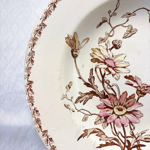 リュネヴィル  マーガレット MARGUERITE スーププレート フランスアンティーク食器　蚤の市　ブロカント