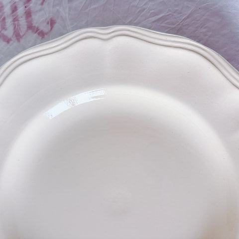 フランス ディゴワン＆サルグミンヌ 花リム ディナープレート 平皿 フランスアンティーク食器 ブロカント　蚤の市