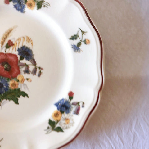 フランス サルグミンヌ sarreguemines アグレスト ディナープレート 23.3㎝  フランスアンティーク食器 フランス蚤の市・ブロカント