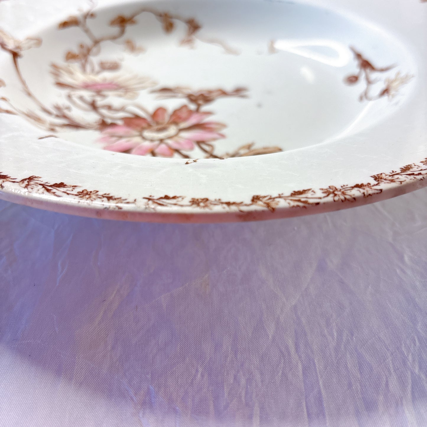 リュネヴィル  マーガレット MARGUERITE スーププレート フランスアンティーク食器　蚤の市　ブロカント