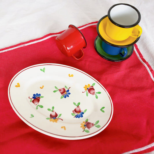 ジアン GIEN ラヴィエ 『VAL DE LOIRE』 フランスアンティーク食器 ビンテージ食器 ブロカント 蚤の市