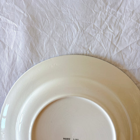 フランスアンティーク ディゴワンサルグミンヌ MARY LOU マリールー デザートプレート 花柄 Digoin Sarreguemines アンティーク食器