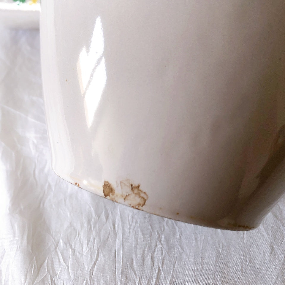 フランス　ルクルーゼ ヴィンテージ フォンデュ鍋 片手鍋蓋つき フランスアンティーク　ブロカント　蚤の市