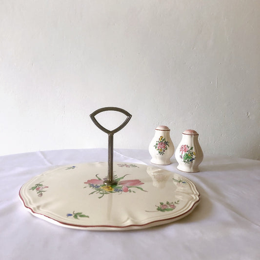 リュネヴィル コンポティエ ケーキスタンド " Réverbère"シリーズ フランスアンティーク 蚤の市 ブロカント