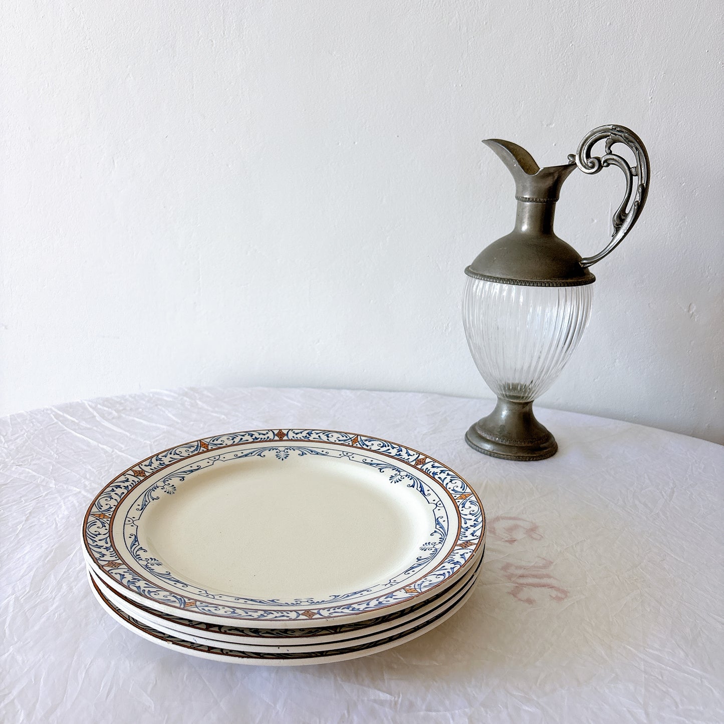 クレイユモントロー ディナープレート COLBERT コルベール 19世紀 フランスアンティーク