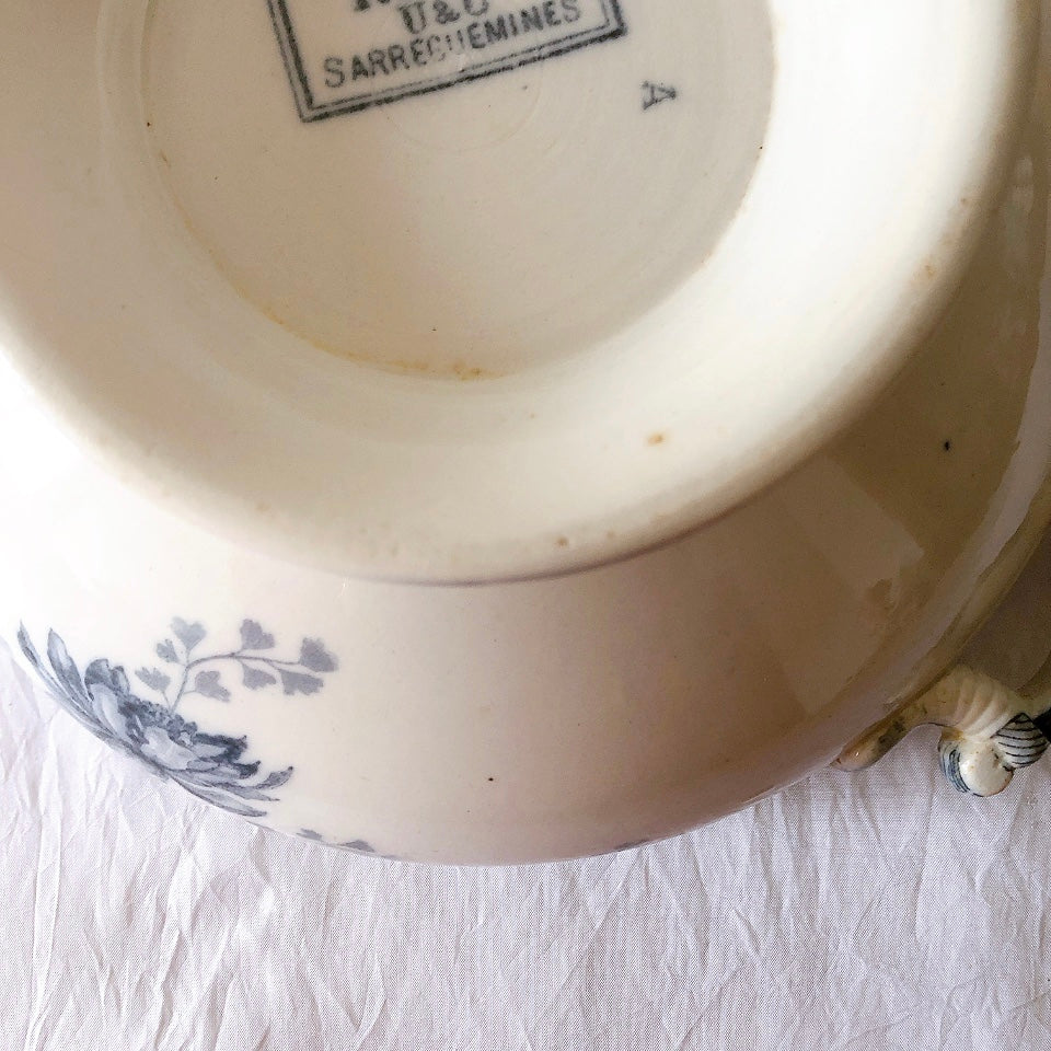 フランスアンティーク U＆Cサルグミンヌ  レギュミエール ”ROYAT” ロワイヤ フランスアンティーク食器　ブロカント　蚤の市