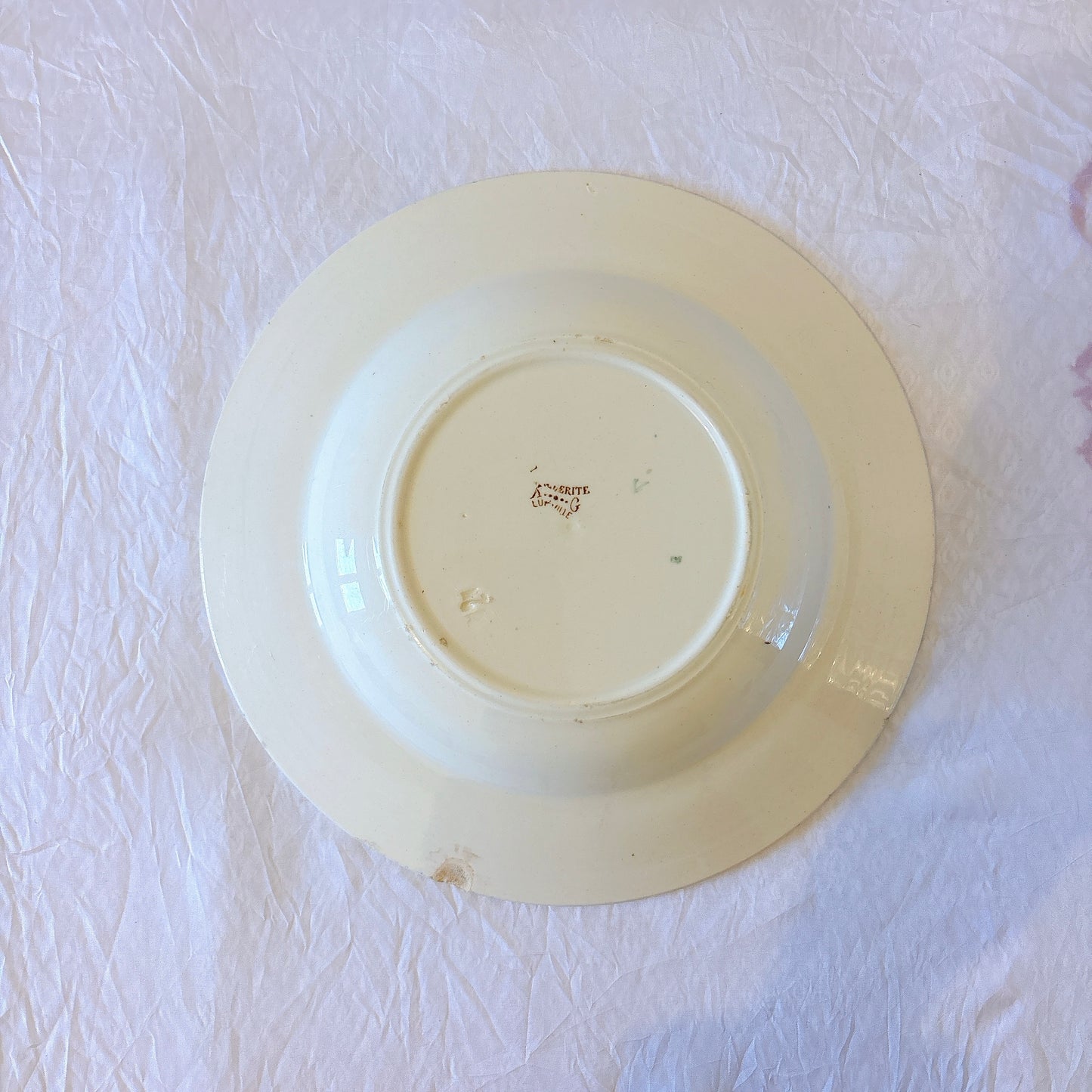 リュネヴィル  マーガレット MARGUERITE スーププレート フランスアンティーク食器　蚤の市　ブロカント