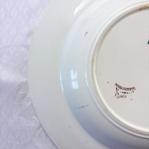 リュネヴィル  マーガレット MARGUERITE スーププレート フランスアンティーク食器　蚤の市　ブロカント