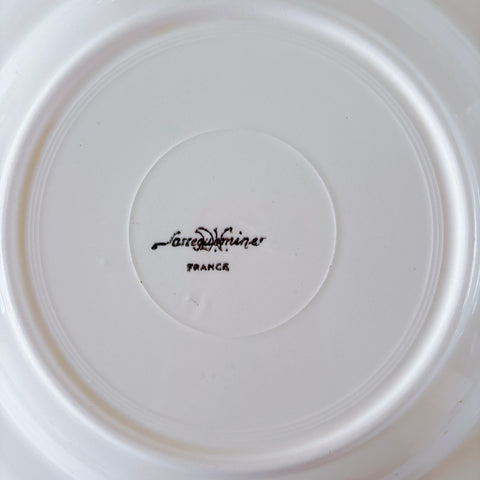 フランス ディゴワン＆サルグミンヌ 花リム スーププレート 深皿 フランスアンティーク食器 ブロカント　蚤の市