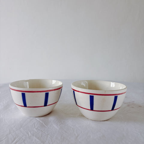 ディゴワンサルグミンヌ バスク柄 コーヒーカップ 200ml『ルージュ・マリン』 フランスアンティーク食器 蚤の市　ブロカント　バスク柄食器