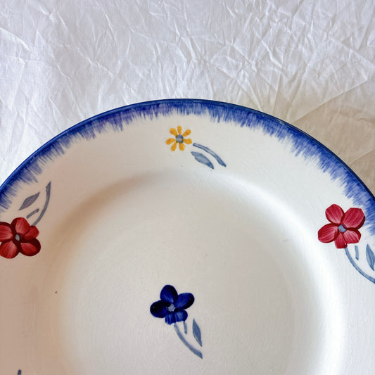 フランスアンティーク ディゴワンサルグミンヌ MARY LOU マリールー デザートプレート 花柄 Digoin Sarreguemines アンティーク食器