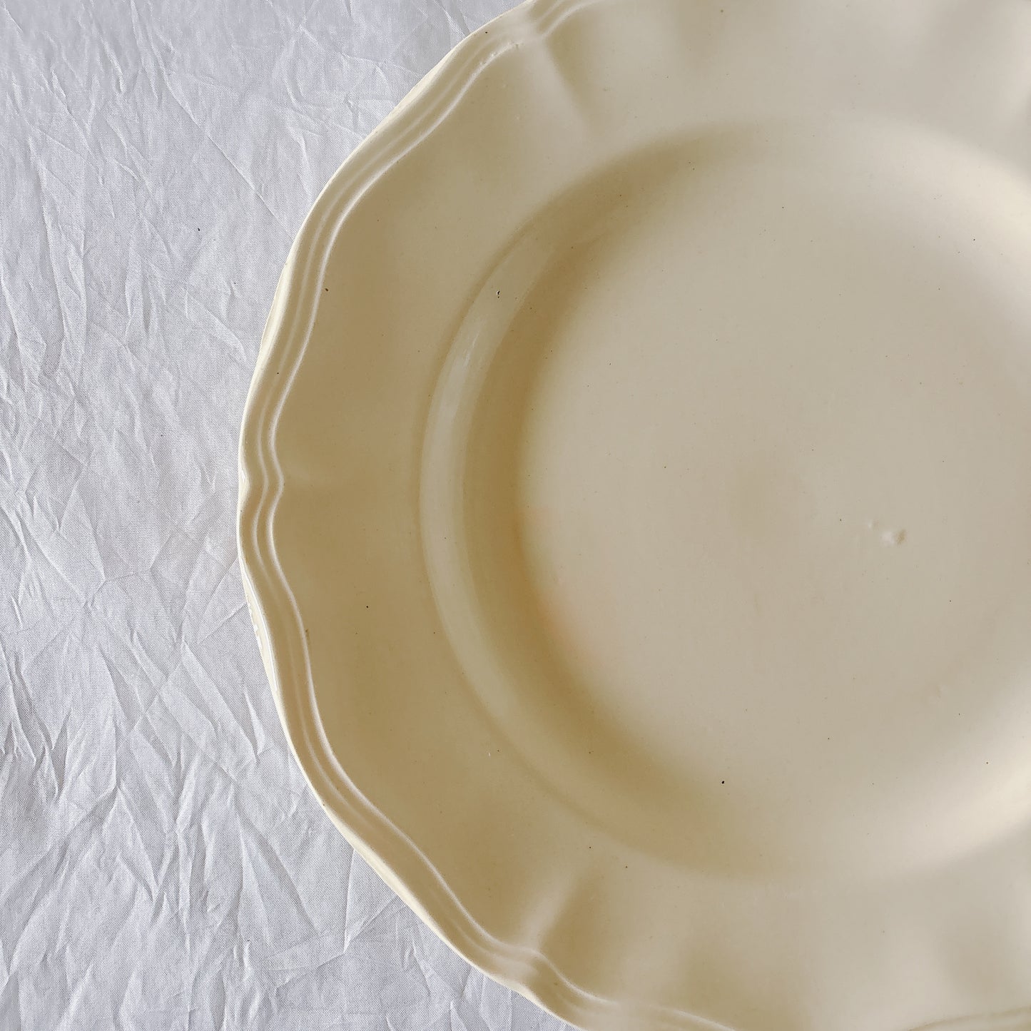 フランス ディゴワン＆サルグミンヌ 花リム ディナープレート 平皿 フランスアンティーク食器 ブロカント　蚤の市