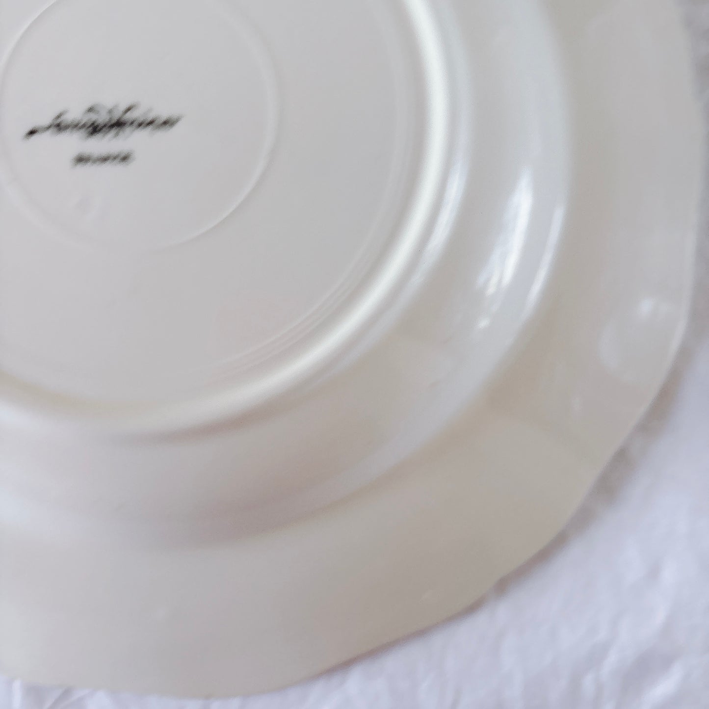 フランス ディゴワン＆サルグミンヌ 花リム スーププレート 深皿 フランスアンティーク食器 ブロカント　蚤の市