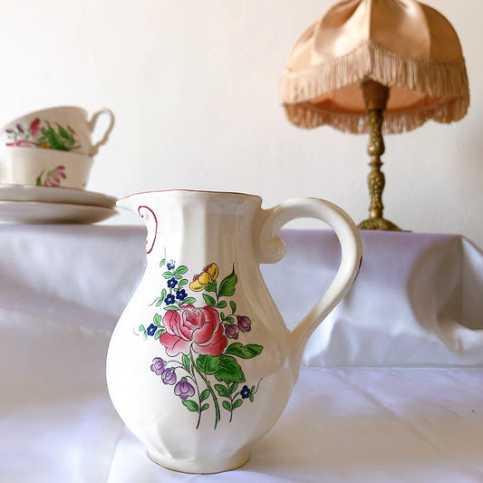 リュネヴィル " Réverbère"シリーズ ミルクポット フランスアンティーク食器 蚤の市 ブロカントアンティークス