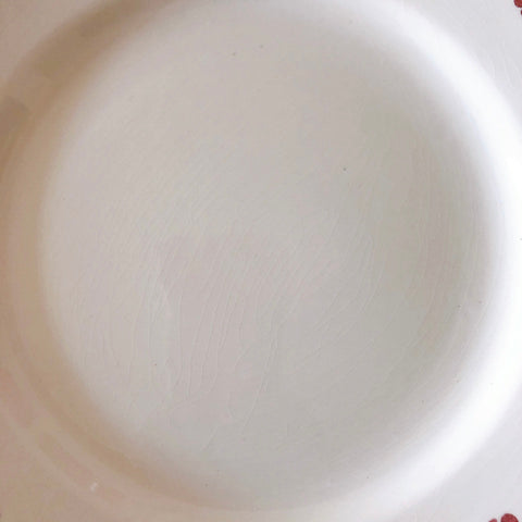 ご予約　フランスアンティーク クレイユモントロー HOUX　柊　ディナープレート　平皿 3枚セット　フランスアンティーク食器　ブロカント　蚤の市