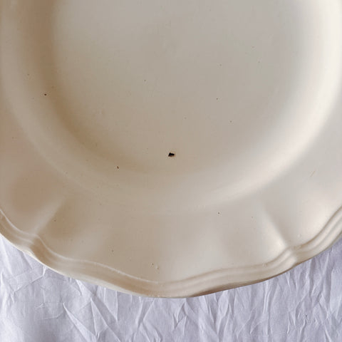 フランス ディゴワン＆サルグミンヌ 花リム ディナープレート 平皿 フランスアンティーク食器 ブロカント　蚤の市