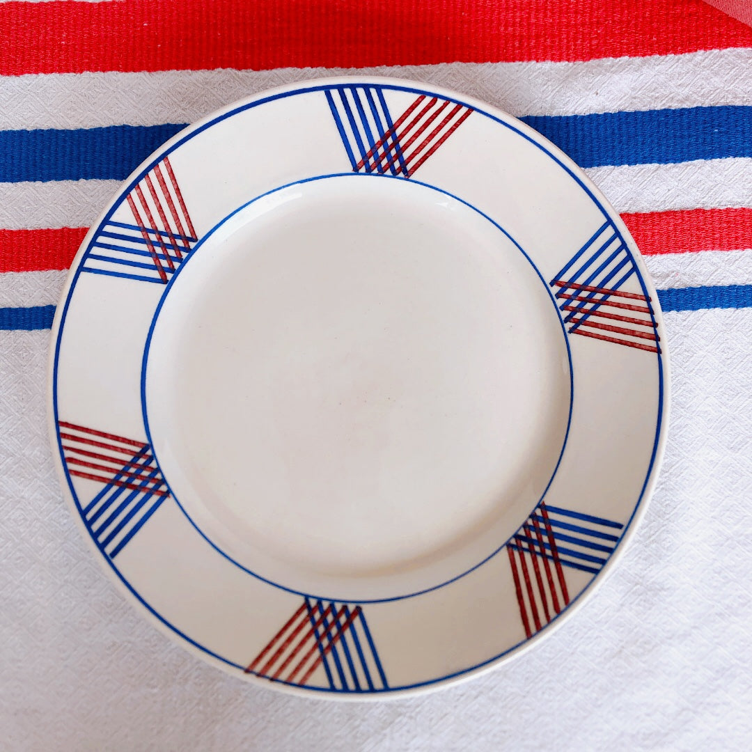 リュネヴィル K&G LUNEVILLE " MAITE"シリーズ ディナープレート 平皿 Ｂ フランスアンティーク食器　蚤の市　ブロカント