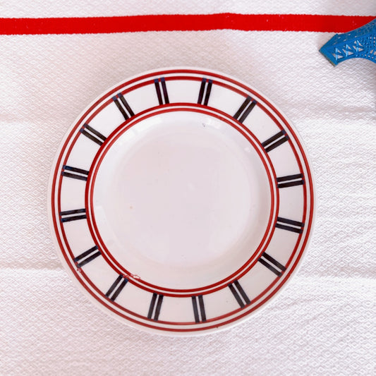 ムーランデルー Moulin des Loups バスク柄 ディナープレート/平皿 B フランスアンティーク食器 ブロカント 蚤の市