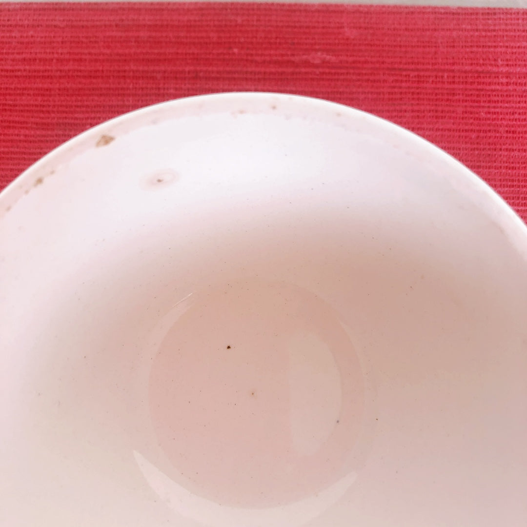 ディゴワンサルグミンヌ バスク柄 コーヒーカップ 『ルージュ・マリン』A フランスアンティーク食器 フランス蚤の市・ブロカント　バスク柄食器
