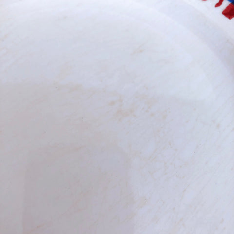サルグミンヌ Digoin&sarreguemines 『POITOU』バスク柄 プレート 平皿 B フランスアンティーク食器 フランス蚤の市・ブロカント