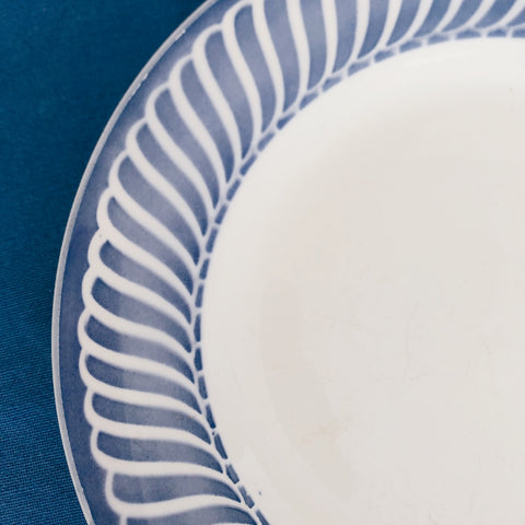 ディゴワンサルグミンヌ Digoin&sarregumines 平皿 ”JACQUOT” ブルー B フランスアンティーク食器　ブロカント　蚤の市