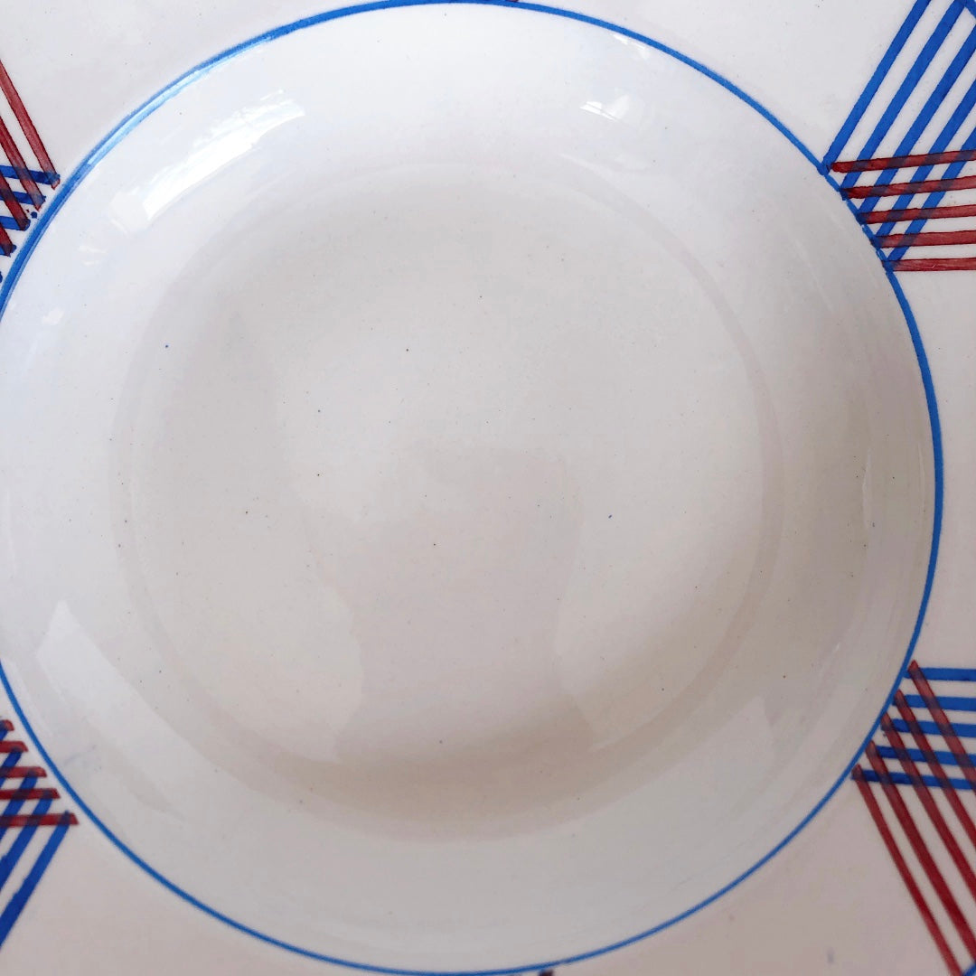 リュネヴィル K&G LUNEVILLE " MAITE"シリーズ スーププレート 深皿 B フランスアンティーク食器　蚤の市　ブロカント