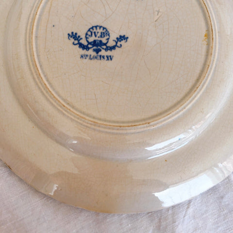 ヴィエイヤーボルドー ルイ１５世 デザートプレート／平皿　フランスアンティーク食器 ブロカント　蚤の市