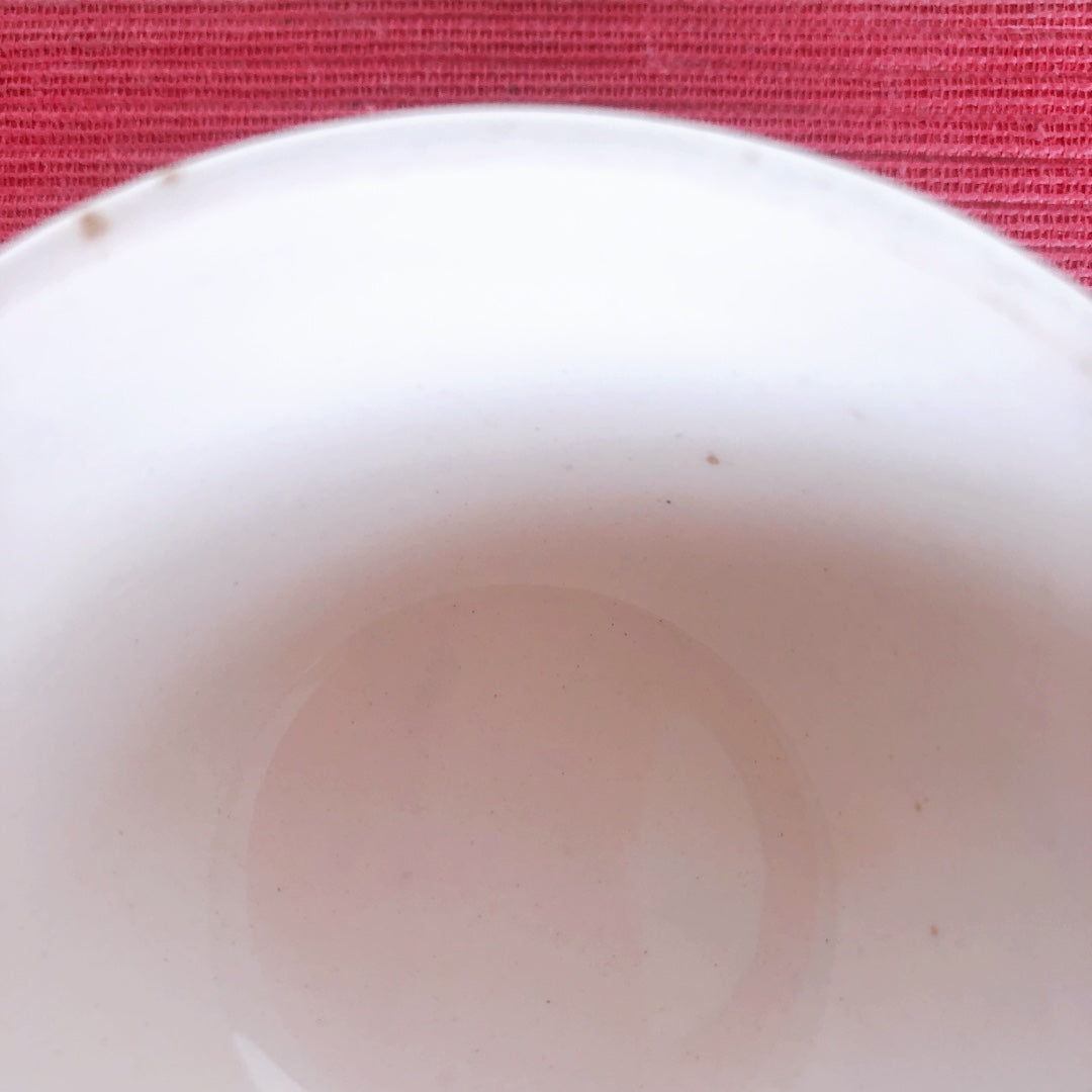 ディゴワンサルグミンヌ バスク柄 コーヒーカップ 『ルージュ・マリン』B フランスアンティーク食器 フランス蚤の市・ブロカント　バスク柄食器
