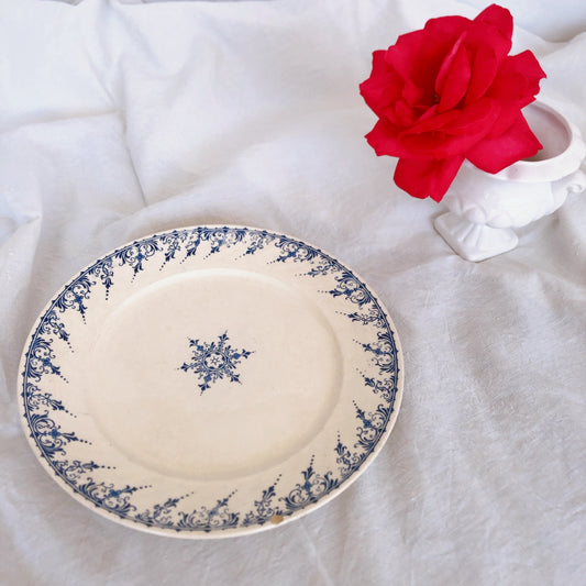 U&Cサルグミンヌ sarreguemines 『ムスティエ』 コンポティエ コンポート皿 ケーキスタンド フランスアンティーク食器 ブロカント 蚤の市