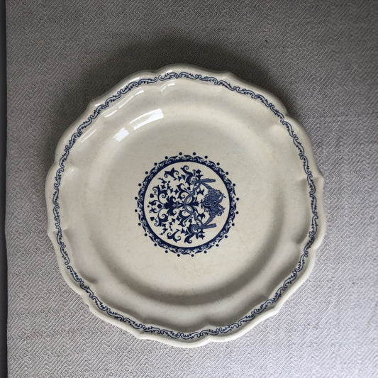 アンティーク GIEN ジアン プレート 大皿 28㎝ ファイアンス・フィーヌ